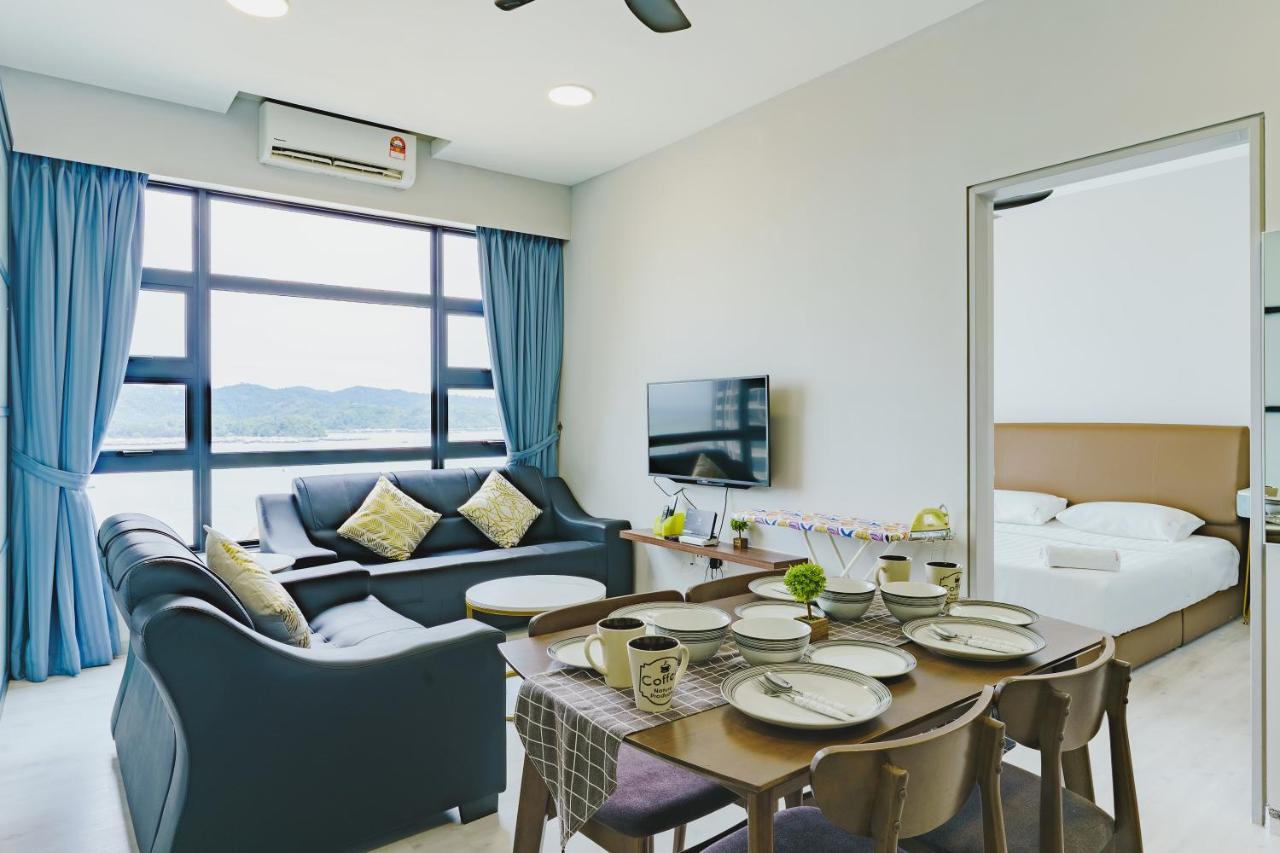 Full Seaview 2R1B Condo For 6Pax In Кота-Кинабалу Экстерьер фото