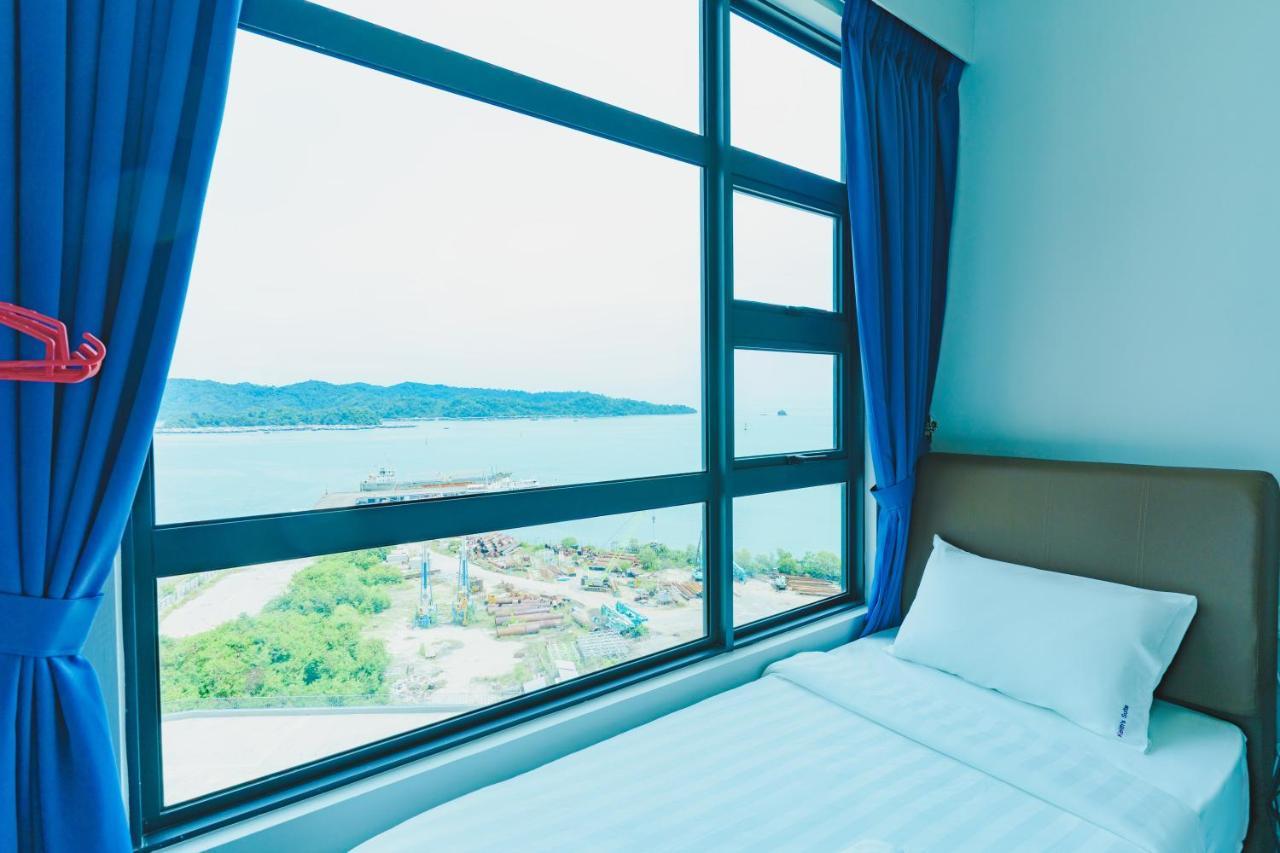 Full Seaview 2R1B Condo For 6Pax In Кота-Кинабалу Экстерьер фото